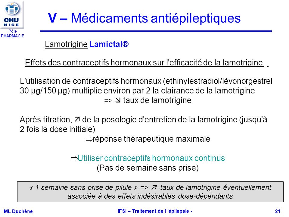 prise de lamictal